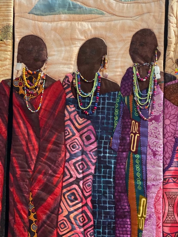 "Maasai Women Of Kenya" by Ann Brakob with Elsie Dentes, Neani Mee, Joan Watkins, and Carol Yonetz - Panel 2